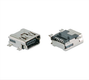 EIE Mini USB Socket Right-Angle SMD Type-B 5P