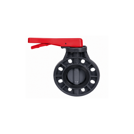 PVC lever operated wafer type butterfly valve