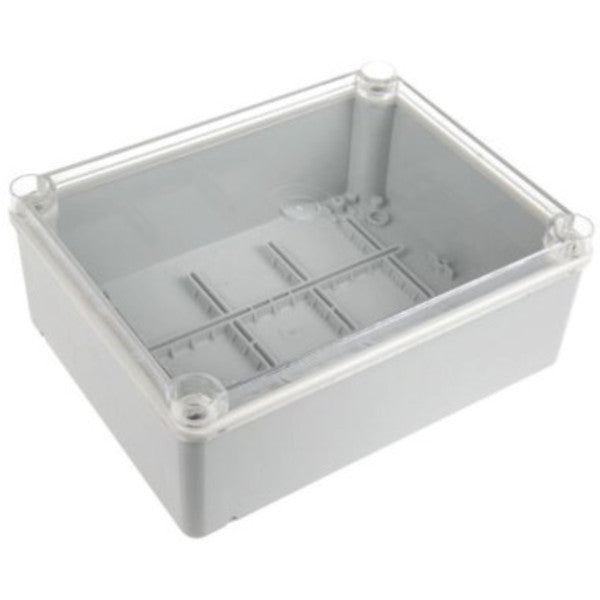 Swan Electric Plastic Enclosure Grey Base Clear Lid 120x120x55
