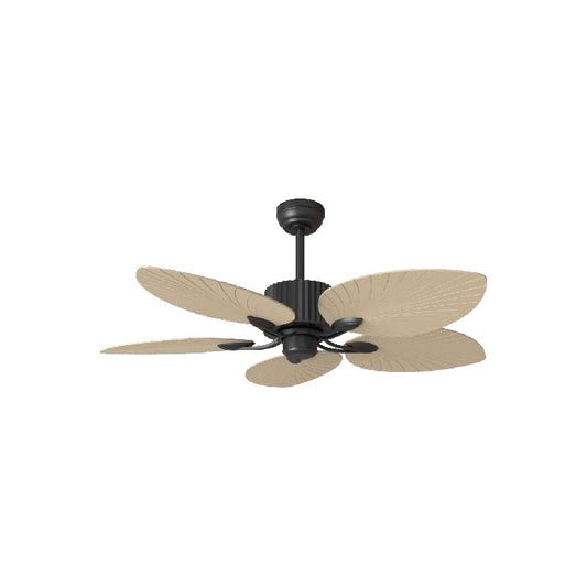 O-lite Tropical Palm 52" ABS Wood Grain Ceiling Fan 6 Speed, No Light, 230V