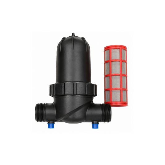 PVC screen filter for irrigation water systems with removable mesh filter element - T-Type