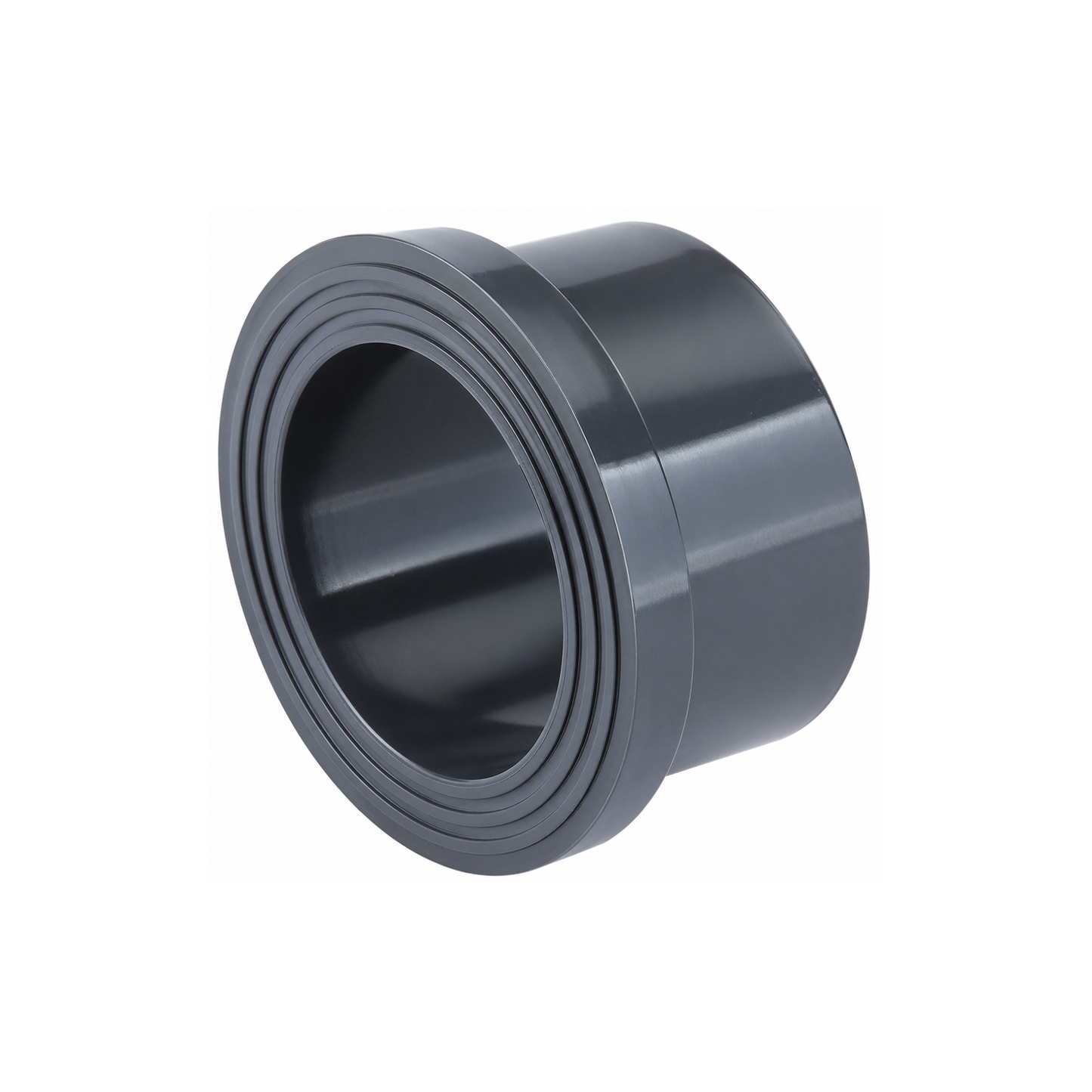 PVC serrated stub flange plain for pressure piping systems