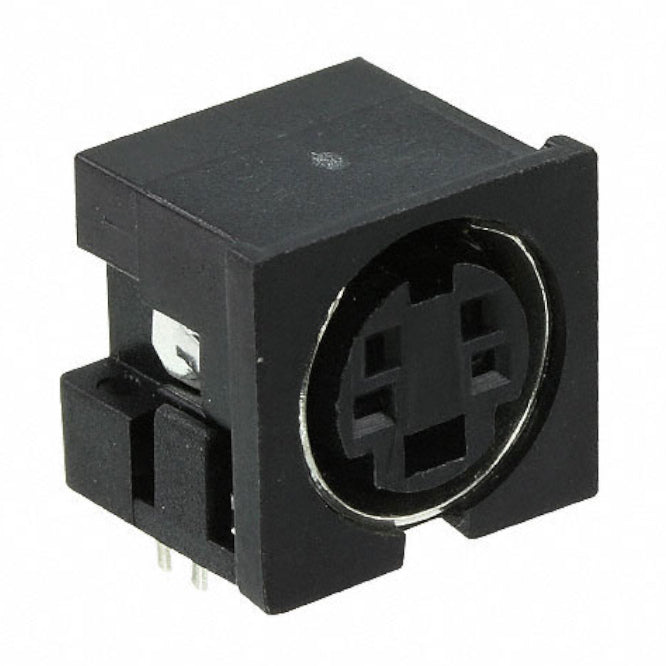 CS 4P Socket Right-Angle Mini DIN Connector