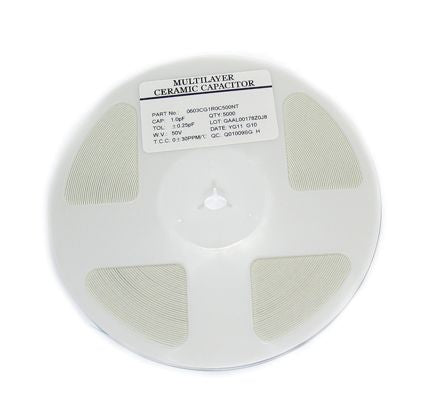 Fenghua SMD Ceramic Capacitor 0603 (1608 Metric), NPO, 50V, 0.5pF-24pF