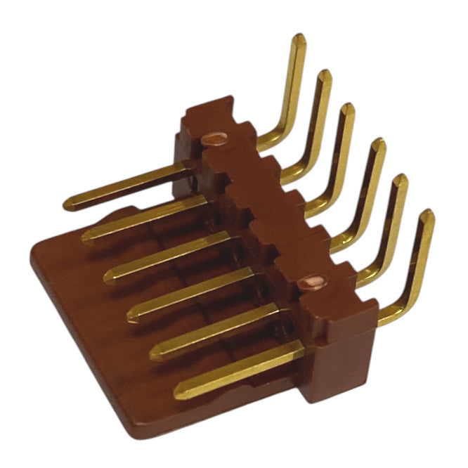 EIE Header Sil Right-Angle 06W F/L 2.54mm Top Gold