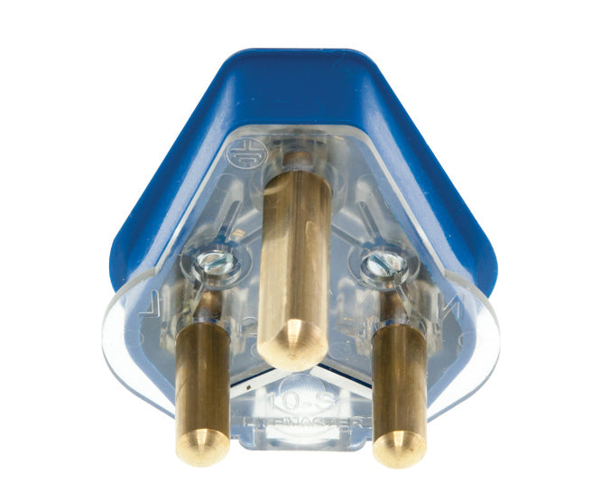 EIE Plugtop Dedicated 16A Blue 53-DEG