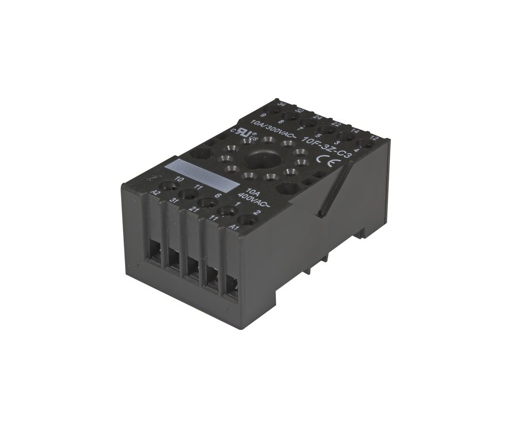 11 pin relay base DIN rail relay socket panel mount relay holder