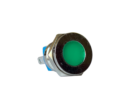 12mm LED indicator light 230V panel mount pilot light green 