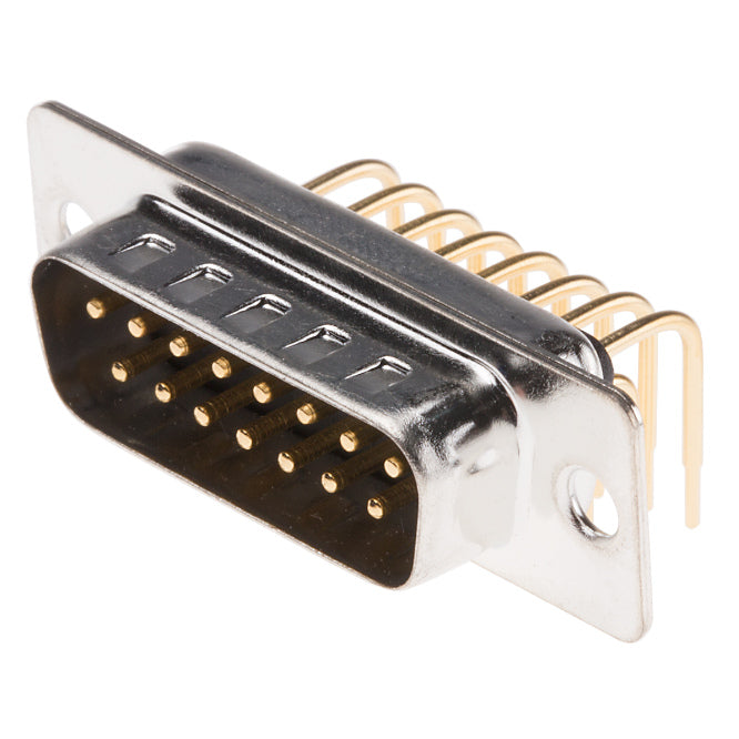 CS 15W Male Right-Angle D-Sub Connector 9.4mm