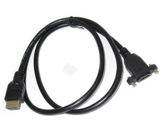 EIE Hdmi Lead Inline Plug to Hdmi Panel Mount Socket 1m
