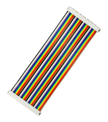 Keyestudio Rpi B+ Gpio 40P Rainbow, Plug-in, Flat Cable