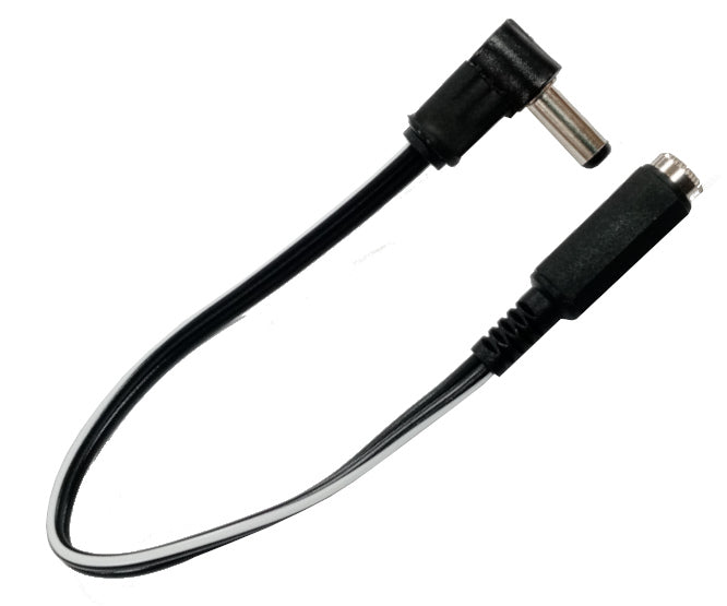 EIE 200mm Lead 2.1 DC Plug - 2.5 Right-Angle DC Socket