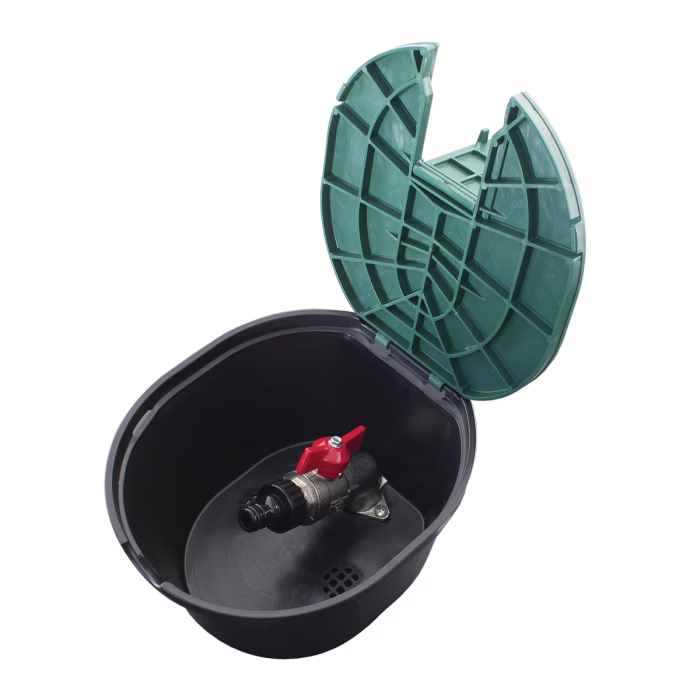 Rain Oval Valve Box with Metallic Valve – 3/4"