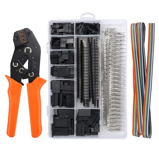 EIE Dupont Connector Assortment 1550PCS P=2.54mm with Crimper