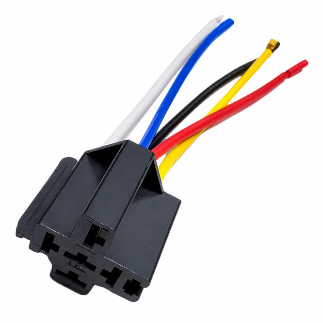 EIE Automotive 5PIN Relay Socket in-Line with Lock Tab 120mm Cable