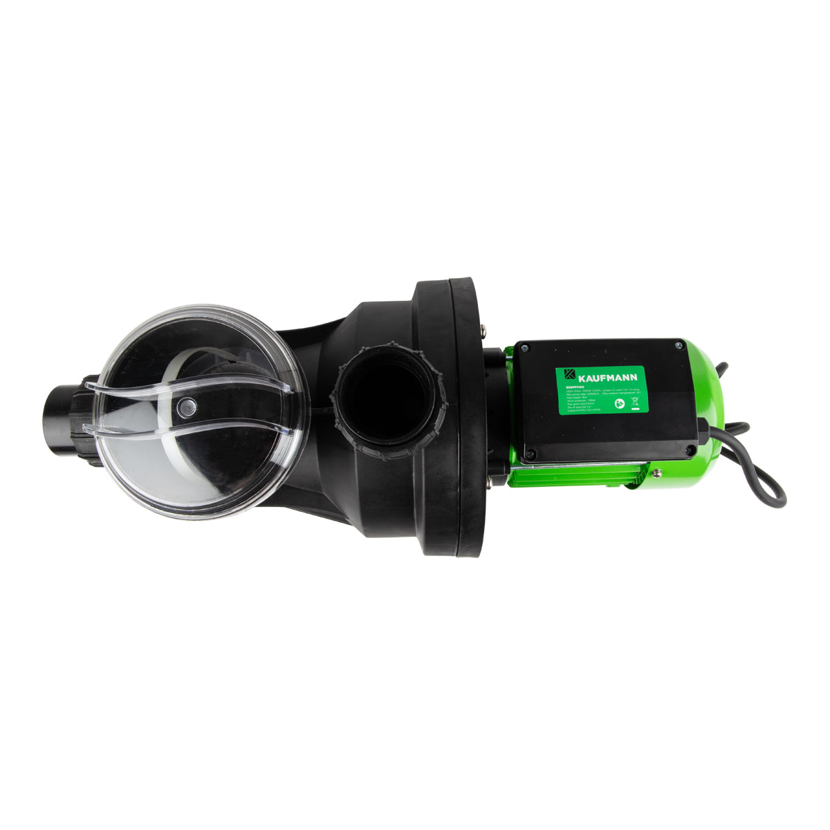 Kaufmann 0.8kW / 1.2kW pool pump – top view