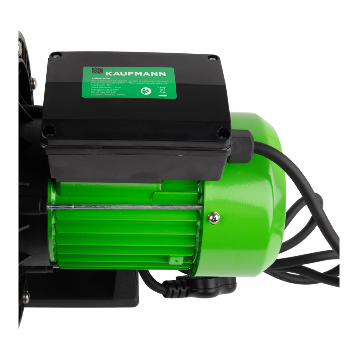 Kaufmann 0.8kW / 1.2kW pool pump – panel view