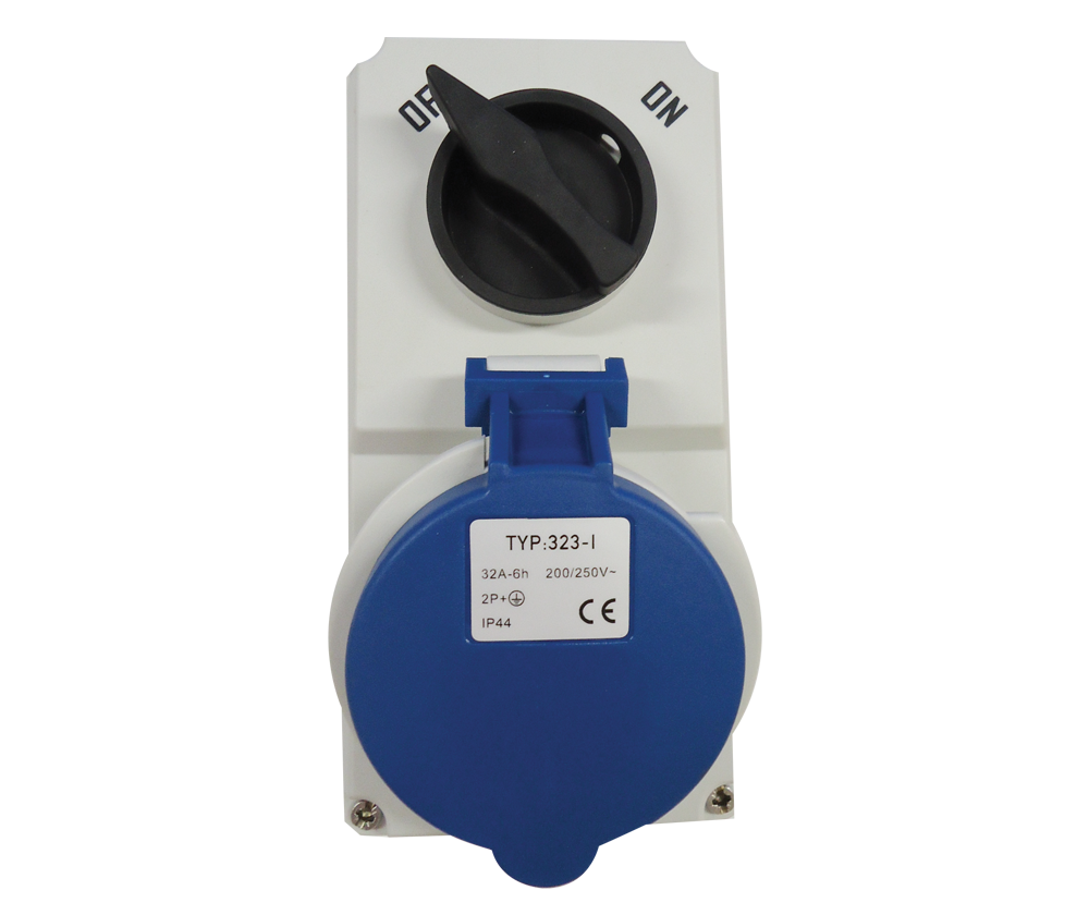 Industrial Interlocked Switched Socket (SSO) – IP44 | 16A & 32A | 230V & 415V | Surface Mount