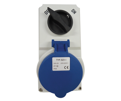 Industrial Interlocked Switched Socket (SSO) – IP44 | 16A & 32A | 230V & 415V | Surface Mount