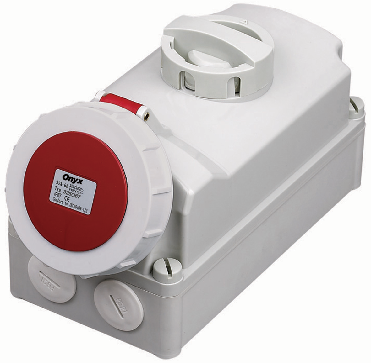 Industrial Interlock Switch Socket Outlet – 32A | IP44 & IP67 | 2P+E, 3P+E, 3P+N+E