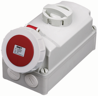 Industrial Interlock Switch Socket Outlet – 32A | IP44 & IP67 | 2P+E, 3P+E, 3P+N+E