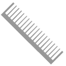 EIE Heatsink 200WIDE Comb 34670 Mill, 230mm Long