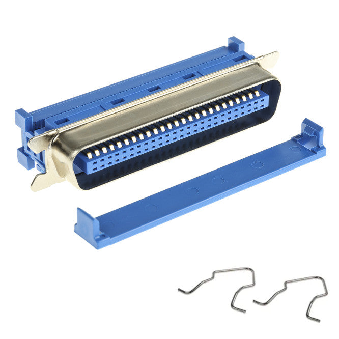 EIE 36 Way Centronics Plug with Strain Relief