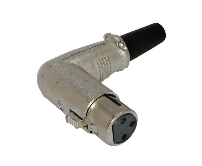EIE In-Line Socket Right-Angle 3 Way Mic Xlr