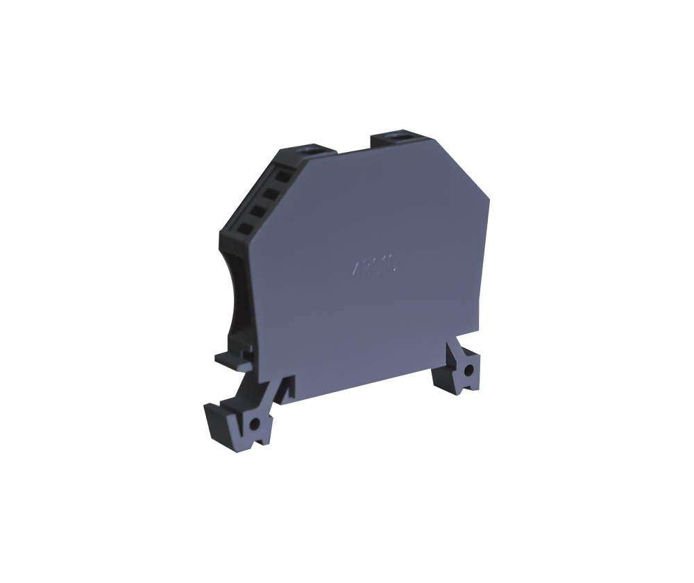 End Plate for Standard Terminal Blocks – Polyamide 6.6 | DIN Rail | 2.5mm to 35mm & Multi-Tier