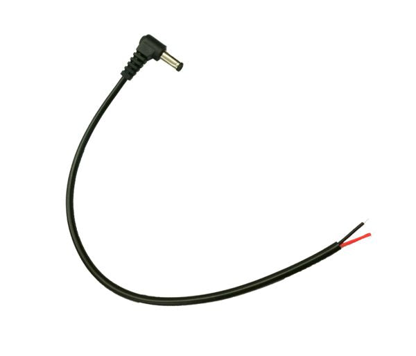 EIE 2.1mm DC Socket in-Line Open End Lead Right-Angle 300mm