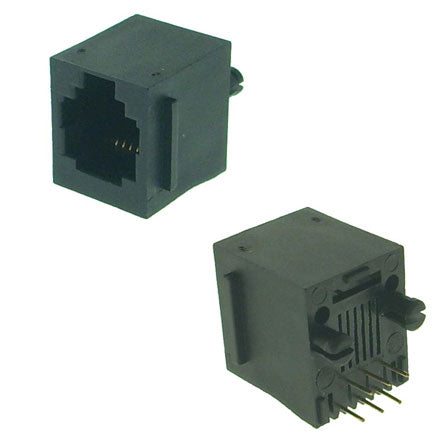 CS Module Socket RJ12 PCB Str 6-CONTACT