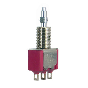 C&K Mini Toggle Switch SPDT (on)-Off-(on) Sol