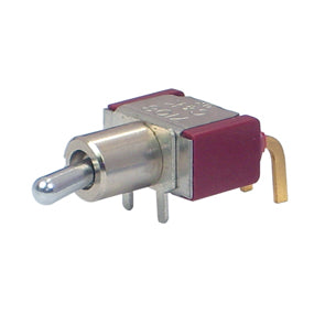 C&K Mini Toggle Switch SPDT on-Momentary Right-Angle PCB