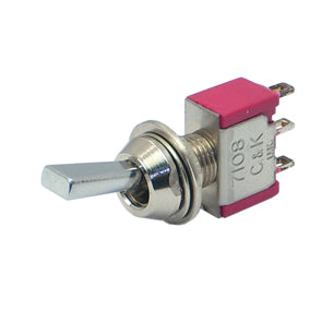 C&K Mini Toggle Switch SPDT on-Momentary Sol