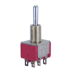 C&K Mini Toggle Switch Dpdt on-Momentary Sol