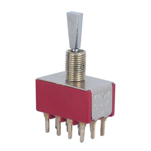 C&K Minin Toggle Switch 4PDT on-Off-(on) PCB