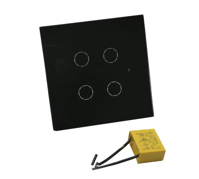 EIE Wifi Wall Light Switch 4 Way 85x85mm