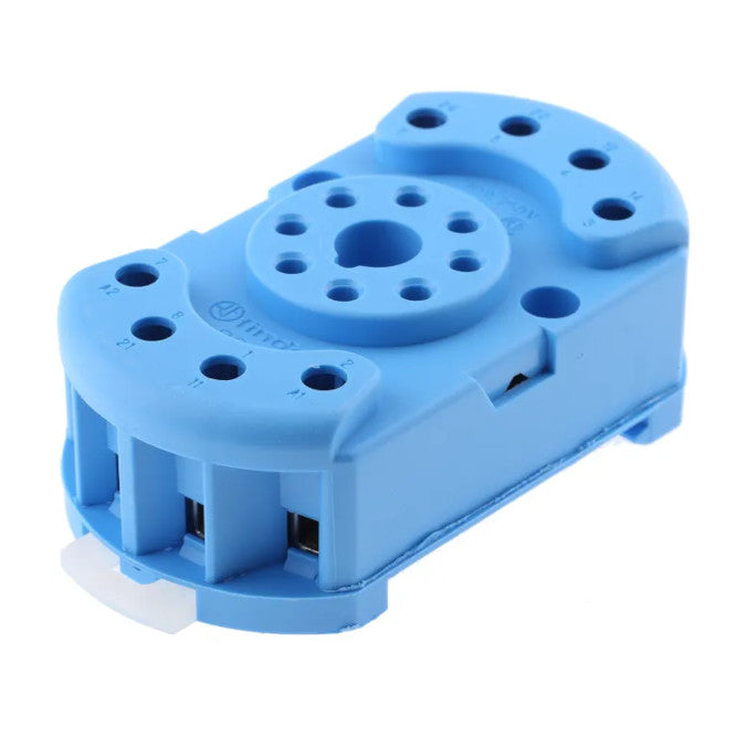EIE 8 Pin Relay Base (Blue) 10A 250V