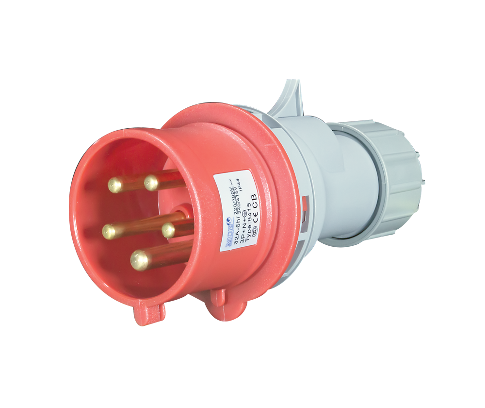 MCE IP44 Industrial CEE Male Plug Top – 16A &amp; 32A | 3P, 4P &amp; 5P