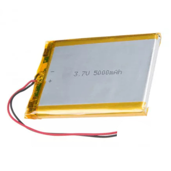 EIE Lithium Polymer Battery 3V7 5000MAH with Bms, 65x55x9mm