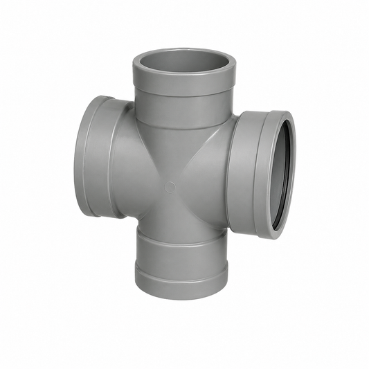 PVC Soil, Waste & Vent 95° Plain Double Junction PVC soil waste and vent fitting