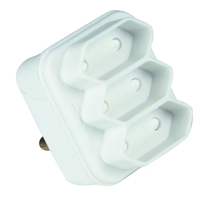 EIE Adaptor 3 X 2 Pin White
