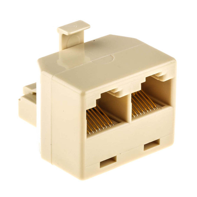 CS Duplex Adapter RJ45 PLUG-2X RJ45 Socket