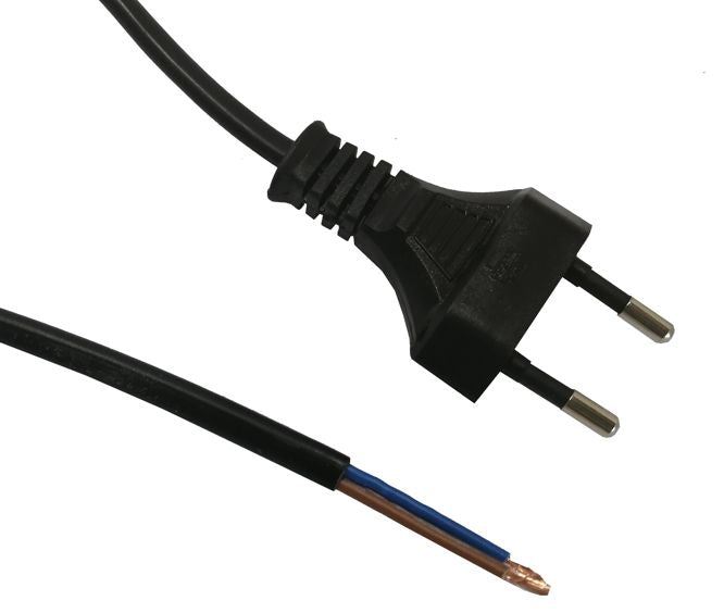 EIE Low Power SA Main 2-PIN Plug to Open Ends Lead 1.0m