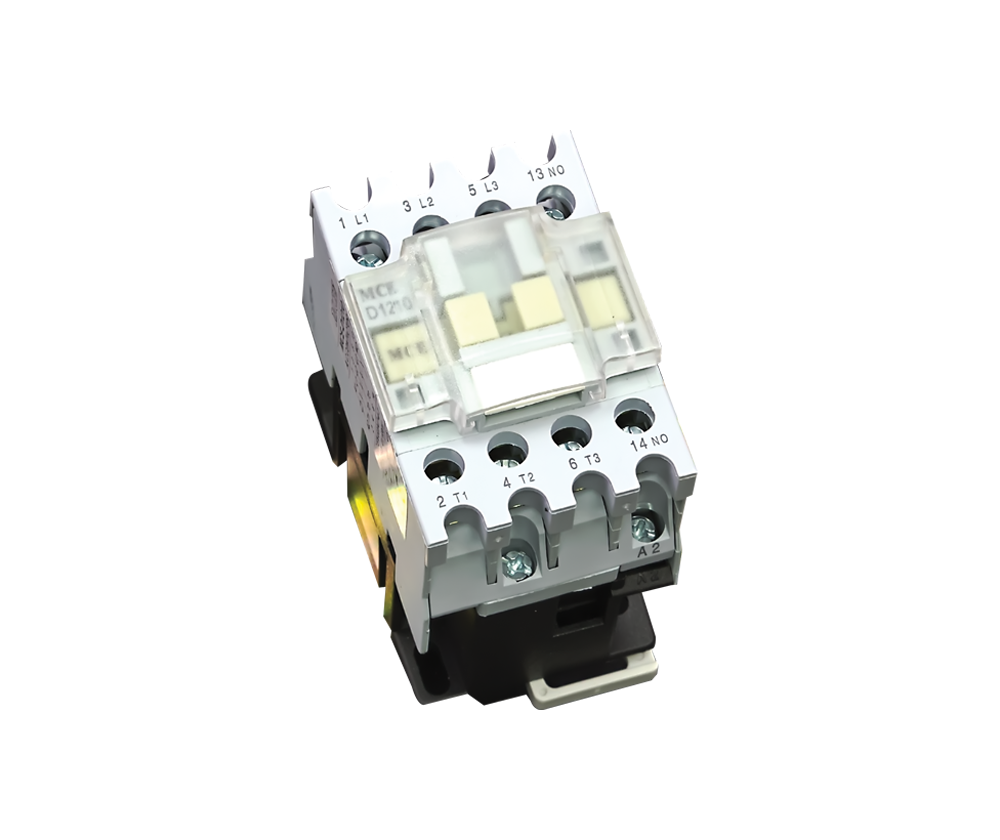 MCE compact contactor 9A 12A 18A multi voltage 12V 24V 230V 400V 550V NO NC industrial contactor