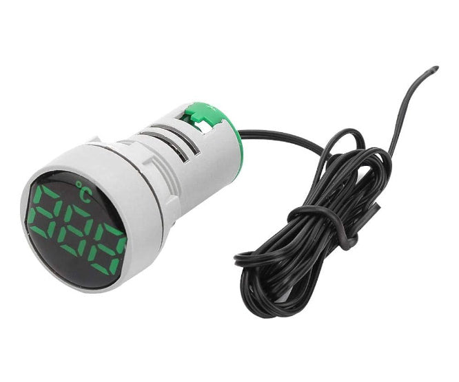 Swan Electric Indicator Thermometer 22mm Round Green
