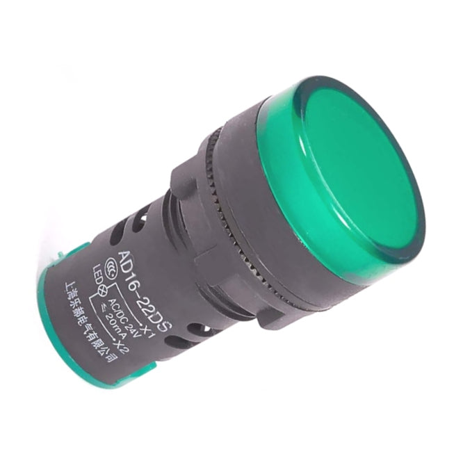 Swan Electric 22mm LED pilot light Green 24V AC/DC
