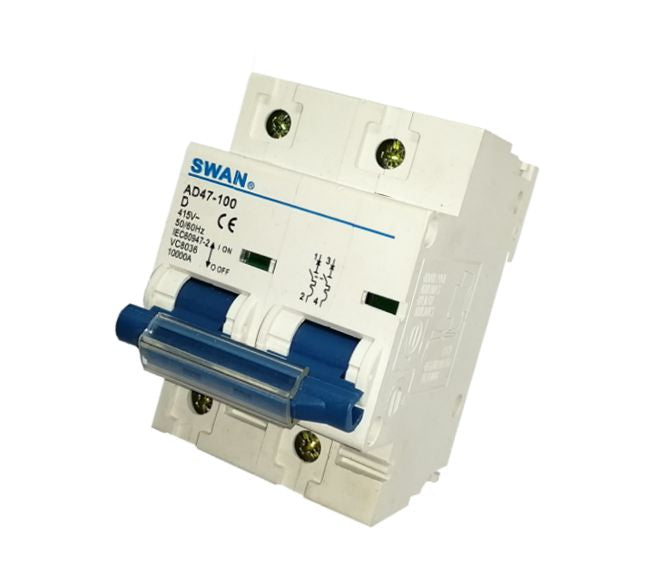 Swan Electric 2P 10kA D-curve MCB circuit breaker