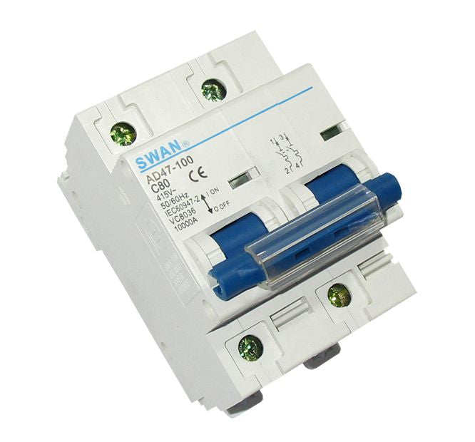 Swan Electric 2P 10kA C-curve MCB circuit breaker