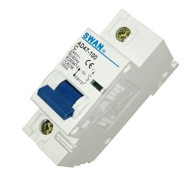Swan Electric 1P 10kA C-curve MCB circuit breaker